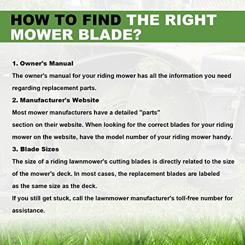AEagle Mower Mulching Blade for Cub Cadet 48 inch Deck GT2148 Recon Z-Force LZ48 PRO-Z 100 02005017-X 942-04417-X, Toothed 3 Pack - Grill Parts America
