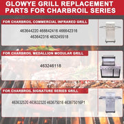 Grill Emitter Plates for Charbroil TRU-Infrared 463644220 463632320 463642316 466642316 466642416 463675016 Gas Grill, 17 1/8" Emitter Grates Replacement for Charbroil G362-2100-W1 - Grill Parts America