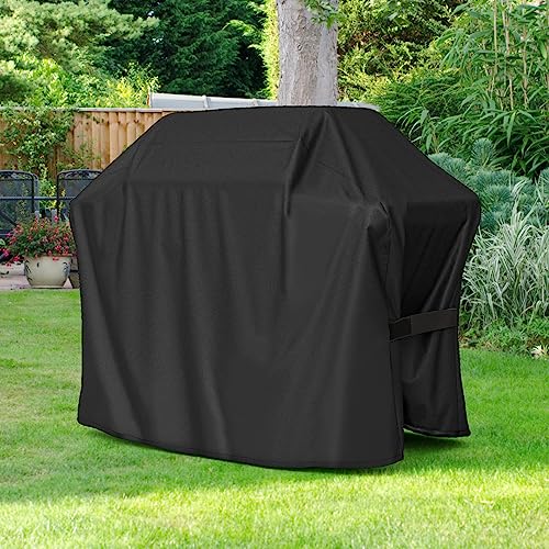 SHINESTAR 58 Inch Grill Cover - Waterproof Universal BBQ Cover for Weber, Char-Broil, Nexgrill Gas Grills and More - Weather-Resistant, Fade Resistant, Black - Grill Parts America