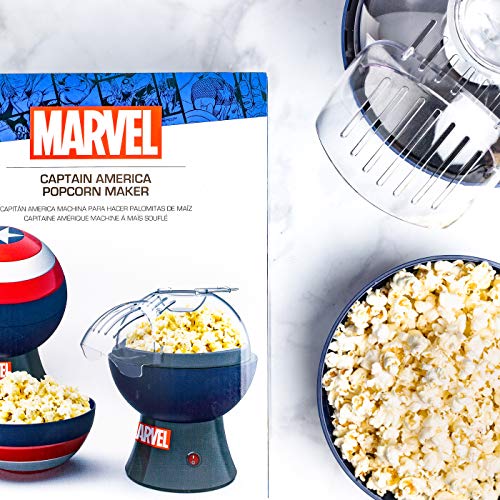 Marvel Legends Captain America Popcorn Maker - Captain America Shield Popcorn Bowl - Captain America Shield Air Popcorn Popper, Marvel Gifts - Kitchen Parts America