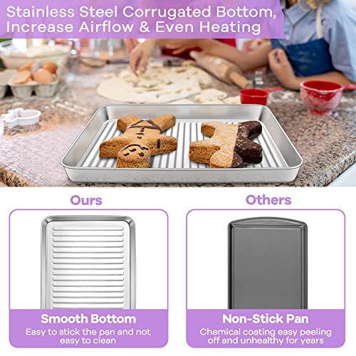 2-Pack Stainless Steel Cooling Rack for Baking, 8.75 x 6.25 inch Small Baking  Rack, Oven Safe Wire Rack for Cooking, Roasting & Drying 