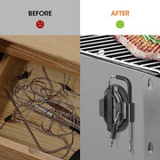 AIEVE Meat Probe Organizer, 2 Pack Magnetic Meat Thermometer Probe Cord Wrap, Universal Cord Winder for ThermoPro/Weber/Traeger Digital Thermometer Probe, Easy to Tangle Wires and Storage(Patented) - Grill Parts America