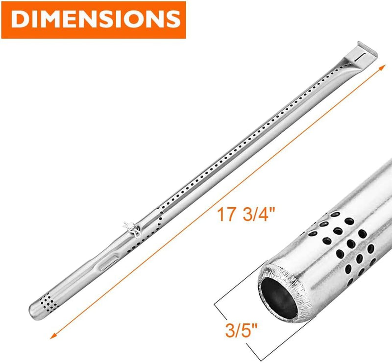 BBQ Future Grill Replacement Part Kit for Charbroil Performance 2 Burner Gas Grills 463673519 463377319 463625217 463673017 463673517, Heat Plates & Burners & Crossover Tube & Ignitor Set - Grill Parts America