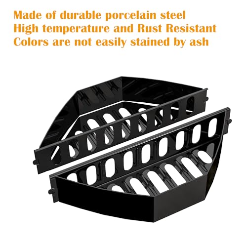Charcoal Basket Briquet Holders/Ash Catcher and One-Touch Cleaning System Accessories for 22-1/2" Weber Kettle Grill 7403,7444 Replacement Parts for Weber Charcoal, Master Touch Series Grills - Grill Parts America