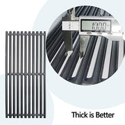 Hongso 17 inch Top Piece Cast Iron Grates for Charbroil Professional, Signature and Commercial Series Tru-Infrared 3 Burner Models, 463242515 466242515 466242516 463367016 463242516, G466-0025-W1A - Grill Parts America