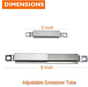 BBQ Future Grill Replacement Part Kit for Charbroil Performance 2 Burner Gas Grills 463673519 463377319 463625217 463673017 463673517, Heat Plates & Burners & Crossover Tube & Ignitor Set - Grill Parts America