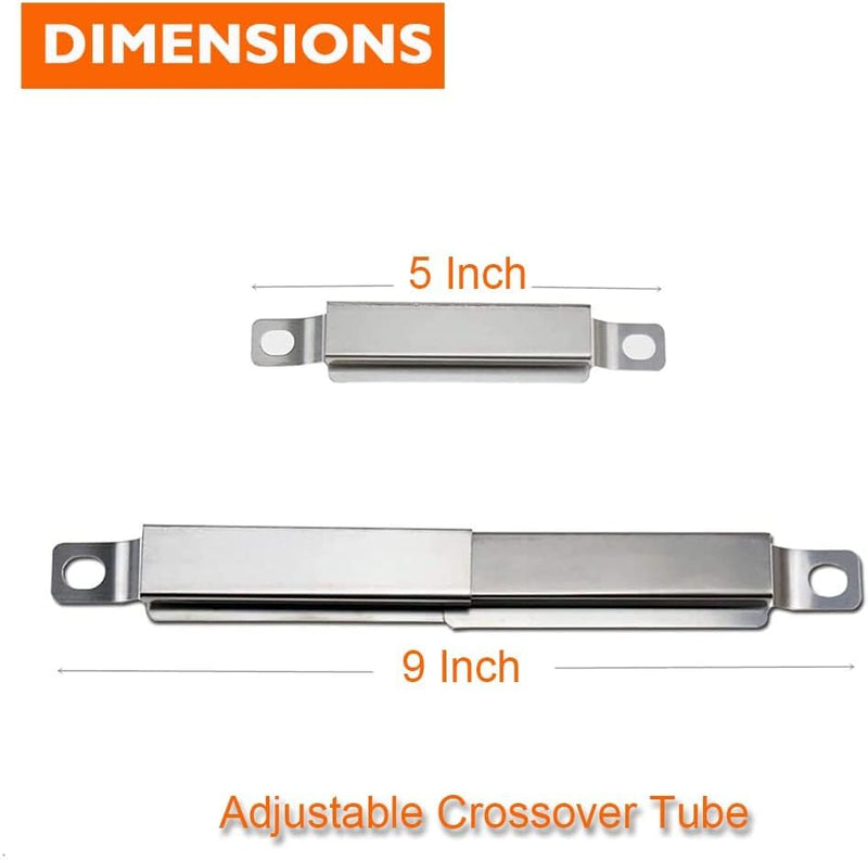 BBQ Future Grill Replacement Part Kit for Charbroil Performance 2 Burner Gas Grills 463673519 463377319 463625217 463673017 463673517, Heat Plates & Burners & Crossover Tube & Ignitor Set - Grill Parts America
