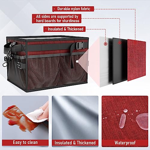 FANGSUN Grill Caddy, BBQ Caddy with Paper Towel Holder, Picnic Griddle Caddy for Outdoor Camping, Barbecue Accessories Storage Organizer for Utensil Grilling Tool, Must Haves for Camper Tailgating Rv - Grill Parts America