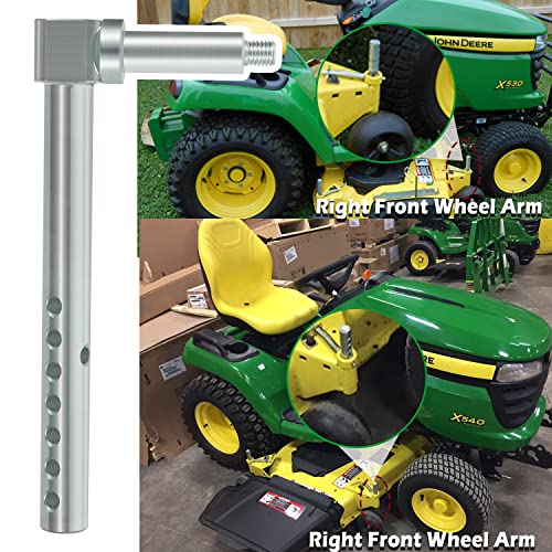 3-Pack Mower Deck Gauge Wheel Arms For John Deere X300 X320 X500 X530 – AM136328 Replacements
