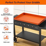 36" Silicone Griddle Mat, Upgrade Full-edge Griddle Top Covers for Blackstone 36 Inch, All Season Cooking Protective Cover, Protect Griddle from Rodents, Insects, Debris and Rust (Orange) - Grill Parts America