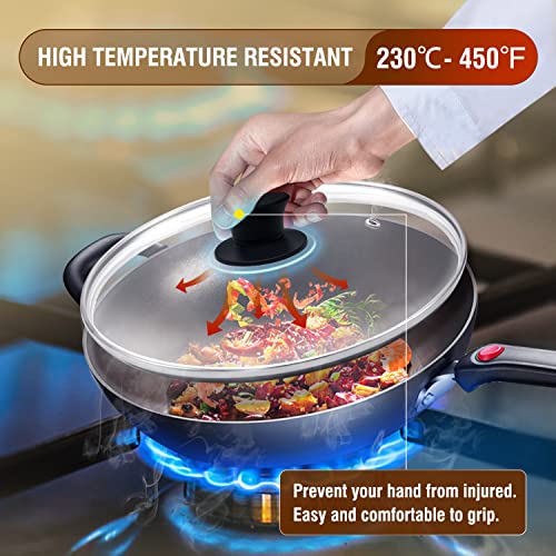 Universal Pot Lid Replacement Knobs, Ydeapi Silicone Pan Lid Holding Handles, Heat Resistant, Non-Slip Handle - Kitchen Parts America