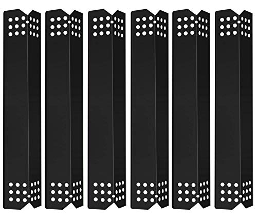MONIBAQ 6 pcs Flame Tamers for Nexgrill 720-0896 720-0896B 720-0898 720-0830H 720-0783E Replacement Parts, Porcelain Steel Heat Plates Heat Shields - Grill Parts America