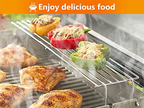 Hisencn 69866 Warming Rack for Weber Spirit I & II 200 Series with Up Front Control, for Weber Spirit E210 S210 E220 S220 Weber GS4 Spirit II Grill, 21.5 inch Grill Rack for Weber Spirit 2 Grill,67026 - Grill Parts America