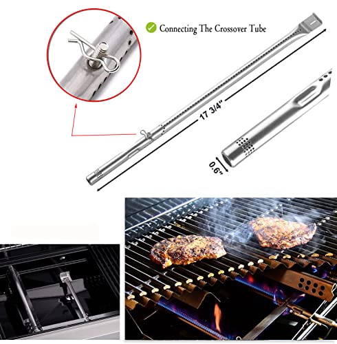 Grill Replacement Parts for Charbroil Performance 475 4 Burner 463347017 463361017 463673017 463376217 463342119 463376018P2 G470-0004-w1 Gas Grill,Heat Plates Burner Grills Adjustable Crossover Tube - Grill Parts America