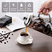 Miuly French Press Coffee Maker,304 Grade Stainless Steel & Heat Resistant Borosilicate Glass, (1 Liter,34OZ - Kitchen Parts America