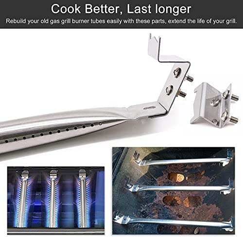 Criditpid Grill Replacement Parts for Chargriller 5050, 5650, 3001, 3030, 5072, 3008, 4000, 5252, 5050 Grill Models, Stainless Steel Heat Plates, Burner Tubes, Hanger Brackets for Chargriller. - Grill Parts America