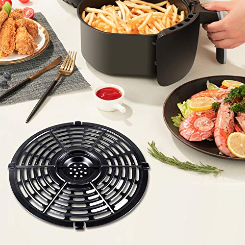 Air Fryer Grill Pan for Power XL 5QT Air fryer, 8.7'' 5QT Round Non-Stick Air Fryer Replacement Tray Rack Parts Accessories Crisper Plate Grill Plate for Ultrean Gourmia Air Fryer, Dishwasher Safe - Grill Parts America