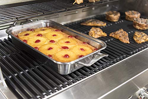 Char-Broil 140014 Grill+ Roasting Dish & Cutting Board, Stainless Steel - Grill Parts America