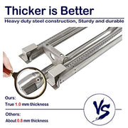 YOUFIRE Gas Grill Burner 19 1/8" x 6" Stainless Steel BBQ Replacement Parts for Brinkmann/Charmglow 810-8905-S and DCS Gas Grills, 3 Pack Burner Tube Grill Pipe Accessories - Grill Parts America