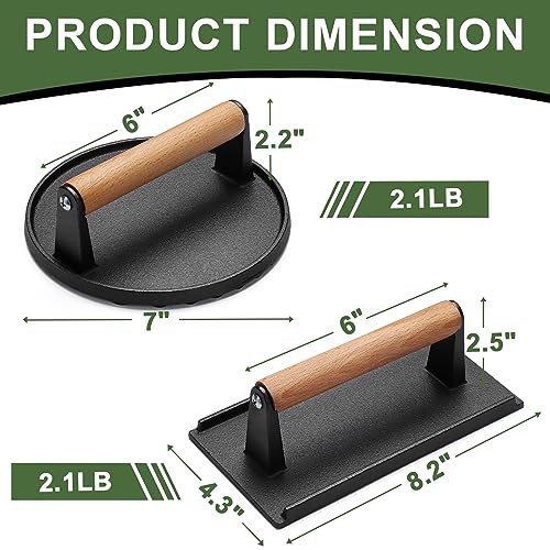 EWFEN Cast Iron Burger Press - Thumbnail 4