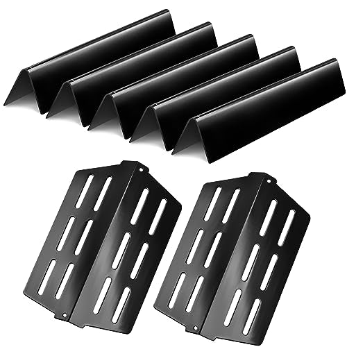 GasSaf 7620 Flavorizer Bar, 7622 Heat Deflectors Replacement for Weber 7621 65505 Genesis 300 Series E310 E320 E330 S310 S320 S330 Grill Part with Front Control Knobs (2011 & Newer) - Grill Parts America