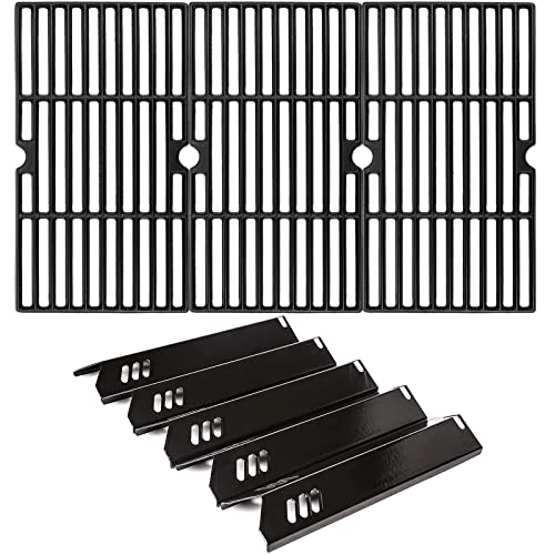 Hisencn Grill Parts for DynaGlo DGF510SBP DGF510SSP, DGF510SSP-D, Heat Plate and Cooking Grid for Backyard BY13-101-001-13, GBC1460W, GBC1461W, GBC1462W, GBC1059WB, BH13-101-099-01, BH14-101-099-01 - Grill Parts America