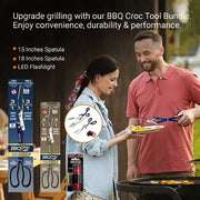 BBQ Croc 3-in-1 Barbecue Tool (15 inch & 18 inch with Flashlight) - Grill Parts America