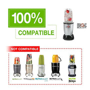 QT Tall 22oz Replacement Part Cup Mug with handle compatible with 250w Magic Bullet On-The-Go Mug - Grill Parts America