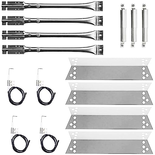 Hisencn Gas Grill Repair for Kenmore 122.16134 122.16134110 Nexgrill 720-0719BL 720-0773, 720-0783 Tera Gear 1010007A Grill Straight Burner Pipe Tubes Heat Tents Heat Plate Shield Replacement Parts - Grill Parts America