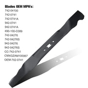 Grasscool 21 inch Mulching Blades for Troy Bilt TB280ES TB240 TB130 TB230 TB210 TB110 TB220 TB320 Replace 942-0741A 742-0741 742-0741A 942-0741 MTD Cub Cadet Craftsman Lawn Mower (1 Pack) - Grill Parts America