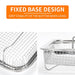 New Version Stainless Steel Air Fryer Basket For Oven 2 Piece + Stainless Steel Air Fryer Tray For Oven 2 Piece Set - Kitchen Parts America