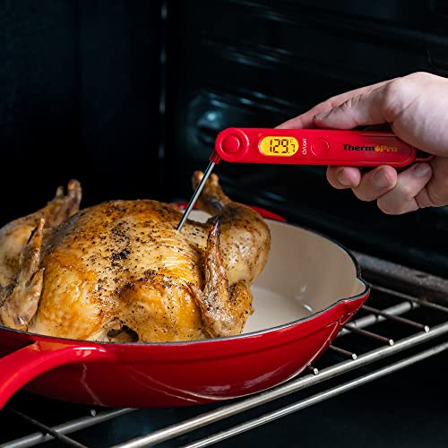 ThermoPro TP03 Digital Meat Thermometer for Cooking Kitchen Food Candy Instant Read LCD Thermometer with Backlight and Magnet for Oil Deep Fry BBQ Grill Smoker Thermometer - Grill Parts America