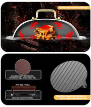Griddle Accessories for Blackstone, 12-inch Melting Dome Stainless Steel Basting Cover and 7.28'' Cast Iron Burger Press - Griddle Accessories for Flat Top Grill, Perfect for Indoor and Outdoor - Grill Parts America