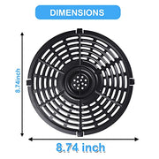 Air Fryer Grill Pan for Power XL 5QT Air fryer, 8.7'' 5QT Round Non-Stick Air Fryer Replacement Tray Rack Parts Accessories Crisper Plate Grill Plate for Ultrean Gourmia Air Fryer, Dishwasher Safe - Grill Parts America