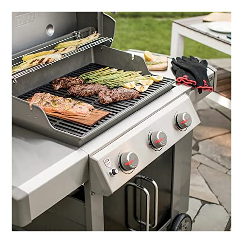 Hisencn 15.3 Inch Flavorizer Bars for Weber Spirit II 300, Spirit 300 Series, E310 E320 E330 S310 S320 S330 Gas Grill with Front Control Knobs, Porcelain Enameled Heat Plates for Weber 7636, 16GA - Grill Parts America