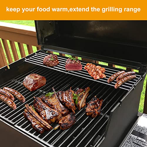 LS'BABQ 7513 Grill Warming Rack for Weber Spirit 700, Genesis 1000 to 5500 Grills,Raised Warming Rack Replacement Part for Weber Genesis Silver and Gold(B and C),Stainless Steel - Grill Parts America