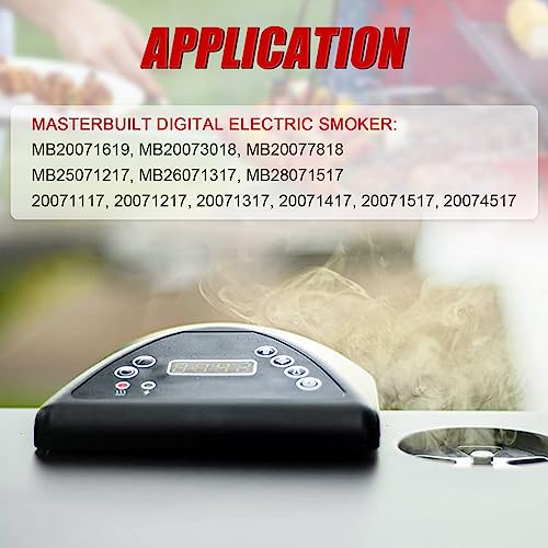 9907180015 Controller Compatible with Masterbuilt Bluetooth Digital  Electric Smoker, Digital Control Panel Replacement Part for: MB20074719