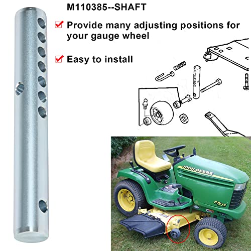 Mower Deck Gauge Wheel Arm Shaft Parts M110385 For John Deere Compact Utility Tractor & Lawn & Garden Tractors LX172 LX173 LX176 GT225 GT235 GT242 GT245 320 325 335 345 425 445 455 2210 4010 4110 - Grill Parts America