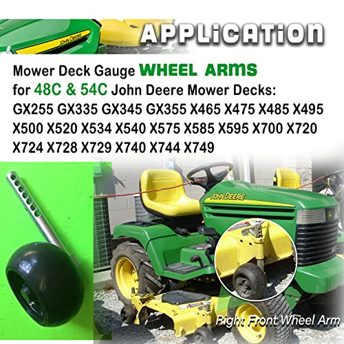 AM120680 Lawn Mower Right Front Gage Wheel Arm for John Deere GT245 GX255 GX335 GX345 GX355 X465 X485 X495 X500 X520 X534 X540 X575 ect. - Grill Parts America