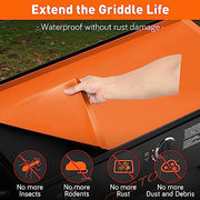 Wohbay Griddle Mat for Blackstone, 28" Food-Grade Silicone Mat for Griddle Surface, Blackstone Griddle Accessories, Griddle Outdoor Protector - Orange - Grill Parts America