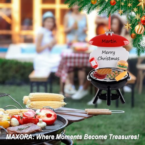 MAXORA Personalized Grilling Christmas Ornaments, Grill Ornament, Personalized Barbecue Ornament for Christmas Tree, Chef Ornament, Cooking Ornaments, BBQ Grill Smoker Christmas Ornament，BBQ Ornament - Grill Parts America