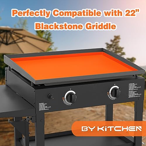 BYKITCHEN Silicone Griddle Cover for Blackstone 22 inch Griddle, Griddle Mat for Blackstone Tabletop Griddle, Grill Accessories for 22 inch Blackstone Griddle, Outdoor Protective Portable Grill Mat - Grill Parts America