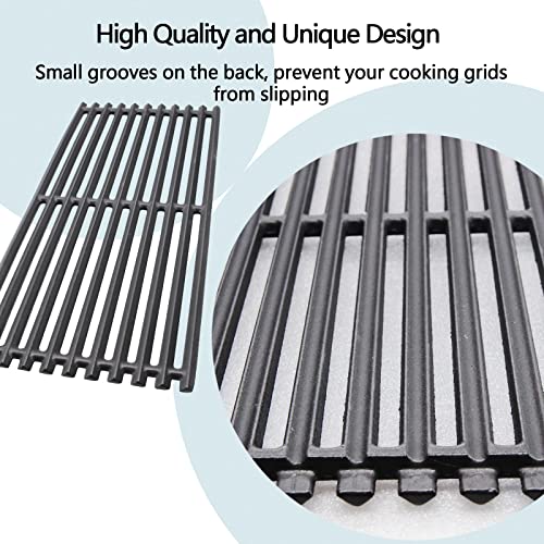 Hongso 17 inch Top Piece Cast Iron Grates for Charbroil Professional, Signature and Commercial Series Tru-Infrared 3 Burner Models, 463242515 466242515 466242516 463367016 463242516, G466-0025-W1A - Grill Parts America
