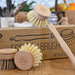 Eco Friendly Dish Brush with Handle - Eco Kitchen Brushes for Dishes - Dish Cleaning Brush Set with 3 Natural Dish Brush Replacement Heads - Eco Cleaning Tools - Agile Home + Garden Eco Friendly Gifts - Grill Parts America