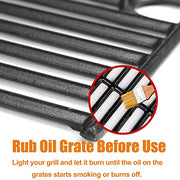 Hisencn Cooking Grates for Charbroil Performance 463448021 463451022 463455021 5 Burner Gas Grill, 17 Inch Grill Grate for Char-Broil 463242715 463436215 463432215 4 Burner Gas Grill, Cast Iron - Grill Parts America