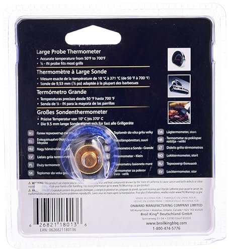 Broil King 18013 Large Replacement Lid Heat Indicator,Silver - Grill Parts America