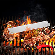 Zemibi Heat Plate for Brinkmann 810-6680-S, Stainless Steel Replacement Parts BBQ Heat Shield Tent 810-6680S, 6 Pakc Flavorizer Bars, 15 1/16" x 2 5/16" - Grill Parts America