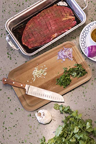 Char-Broil 140014 Grill+ Roasting Dish & Cutting Board, Stainless Steel - Grill Parts America
