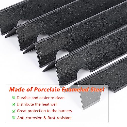 QuliMetal 66795 Flavorizer Bars & 66040 Heat Deflector Replacement for Weber Genesis II/LX 300 Series, Genesis II E-310 E-315 S-335 Grills, 17 Inch Flavor Bars/Deflectors for Weber 66032 66685(5+3) - Grill Parts America