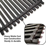 17 in Cooking Grates Replacement for Charbroil Tru Infrared 463242715, 463242716 Grill, CHRG533-0009-W1,Cast Iron Grid Replacement Parts for Nexgrill 720-0882A,BHG 720-0882,Lowes 606682 Gas Grill - Grill Parts America